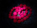 Hand Made Faceted Ruby Bead Necklace x 1 From Karnataka, India