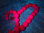 Hand Made Faceted Ruby Bead Necklace x 1 From Karnataka, India