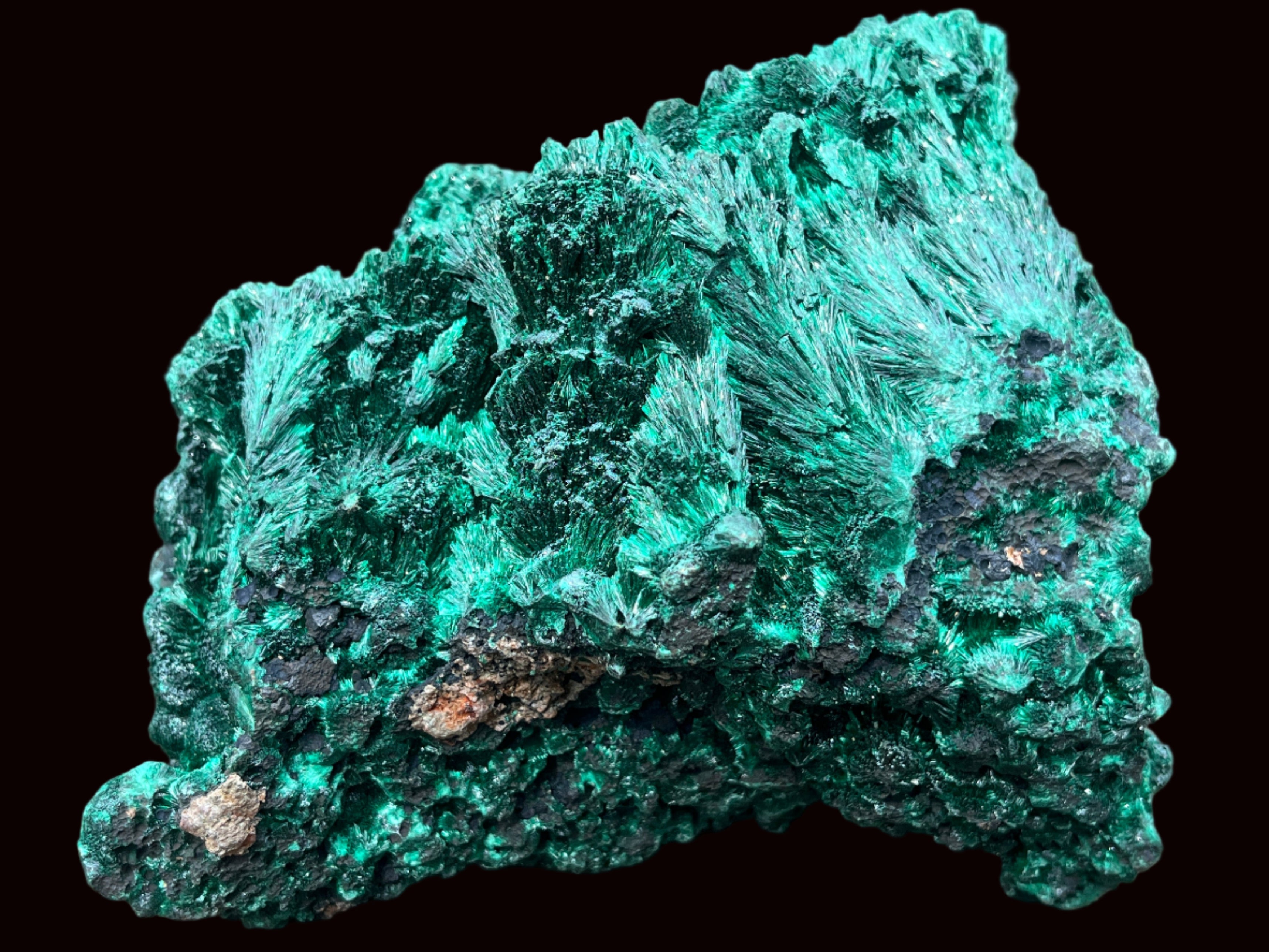 Natural Large Silky Malachite x 1 From Kasompe, Congo