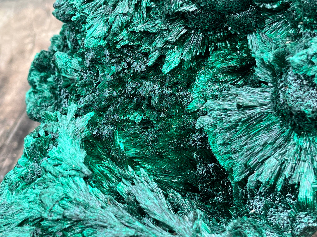 Natural Large Silky Malachite x 1 From Kasompe, Congo