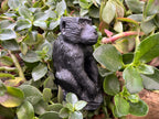 Hand Made Pair of Sitting Baboon Soapstone Carvings x 2 From Zimbabwe