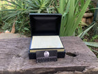 Hand-Made Jet and African Butter Jade Stone Jewellery Box x 1 From Southern Africa
