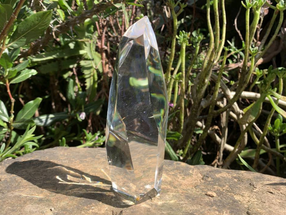 Polished Optic Clear Quartz Crystal x 1 From Madagascar