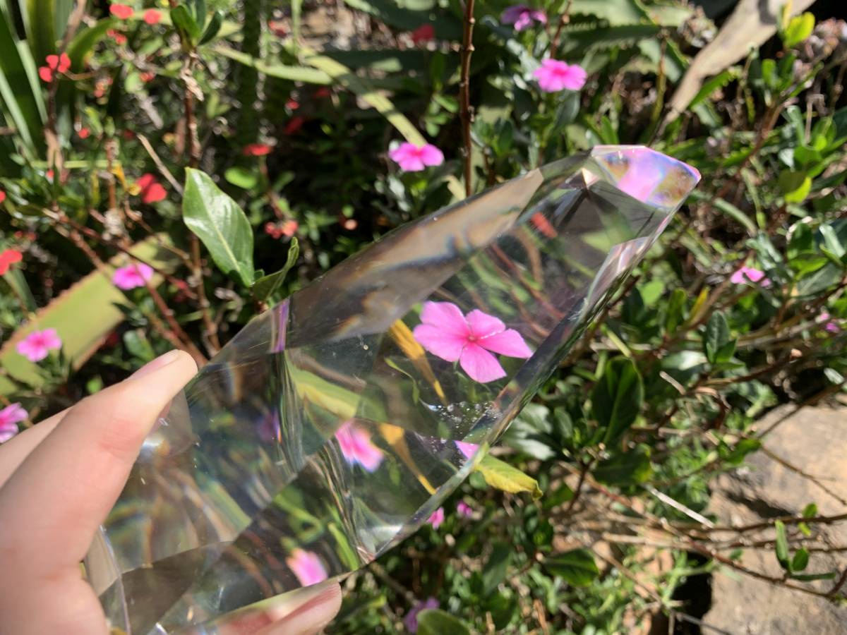 Polished Optic Clear Quartz Crystal x 1 From Madagascar