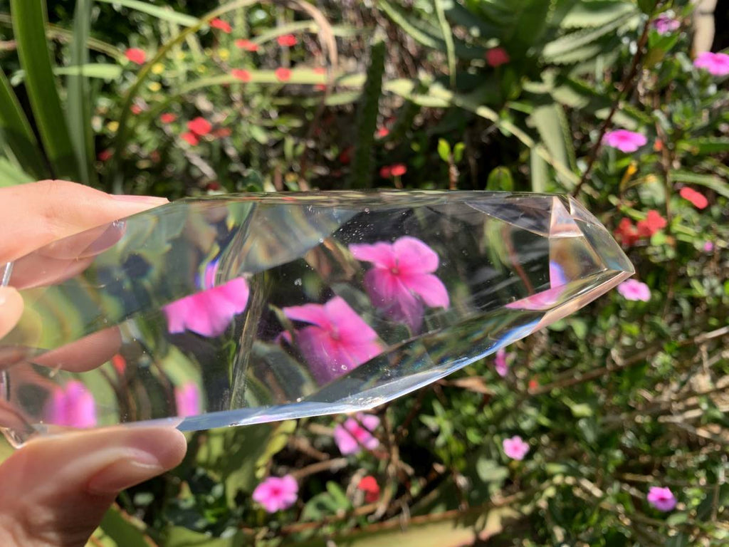 Polished Optic Clear Quartz Crystal x 1 From Madagascar