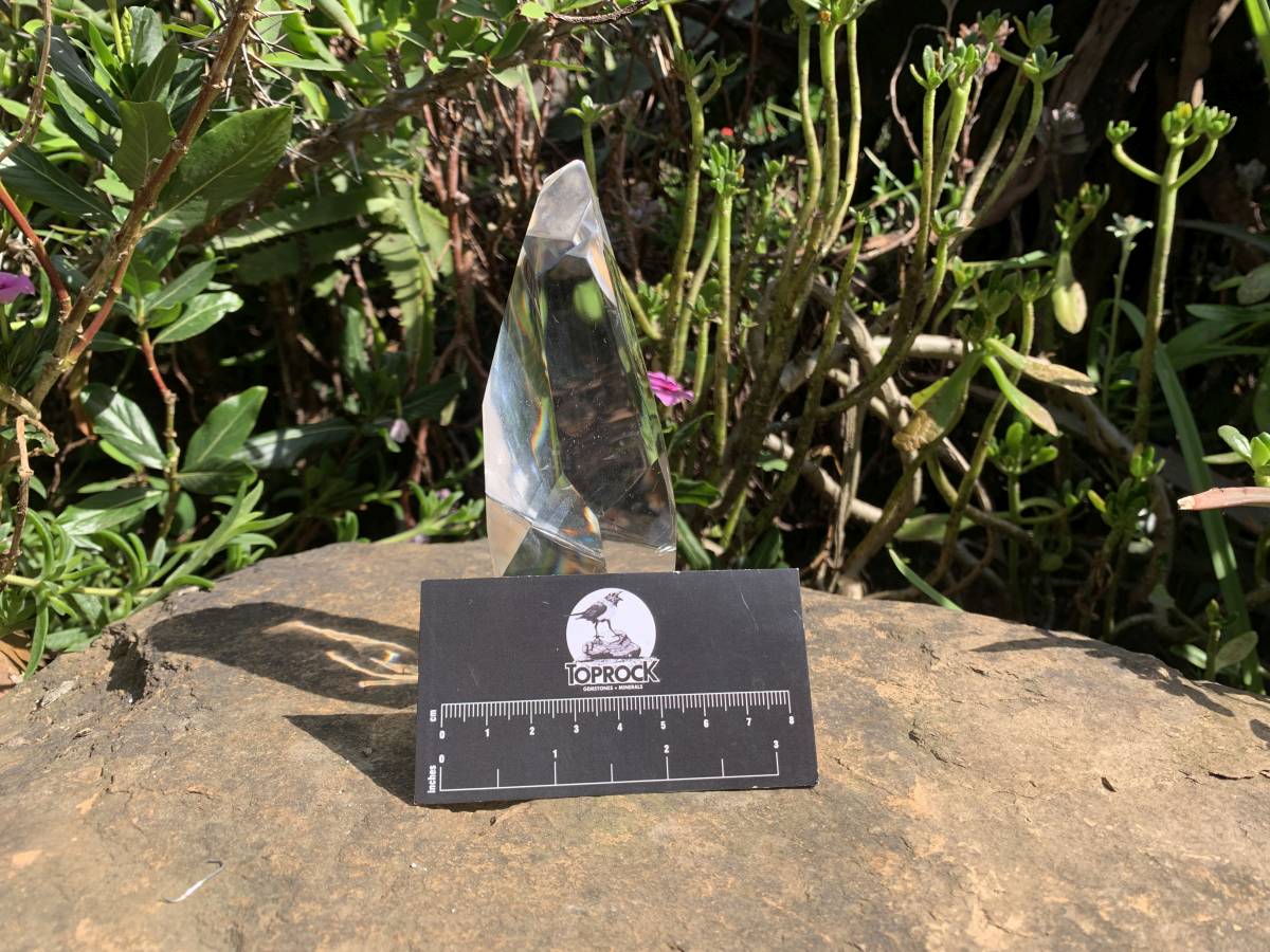 Polished Optic Clear Quartz Crystal x 1 From Madagascar