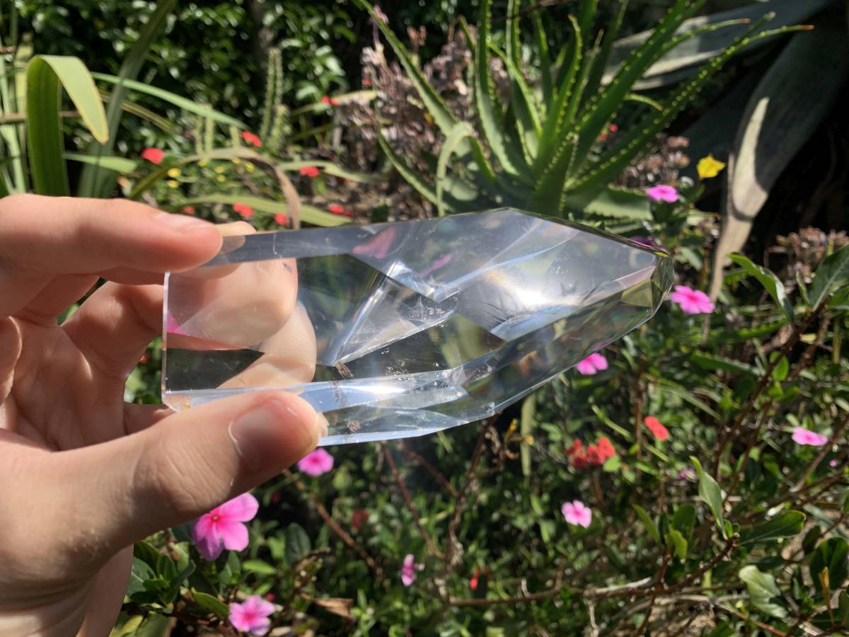 Polished Optic Clear Quartz Crystal x 1 From Madagascar