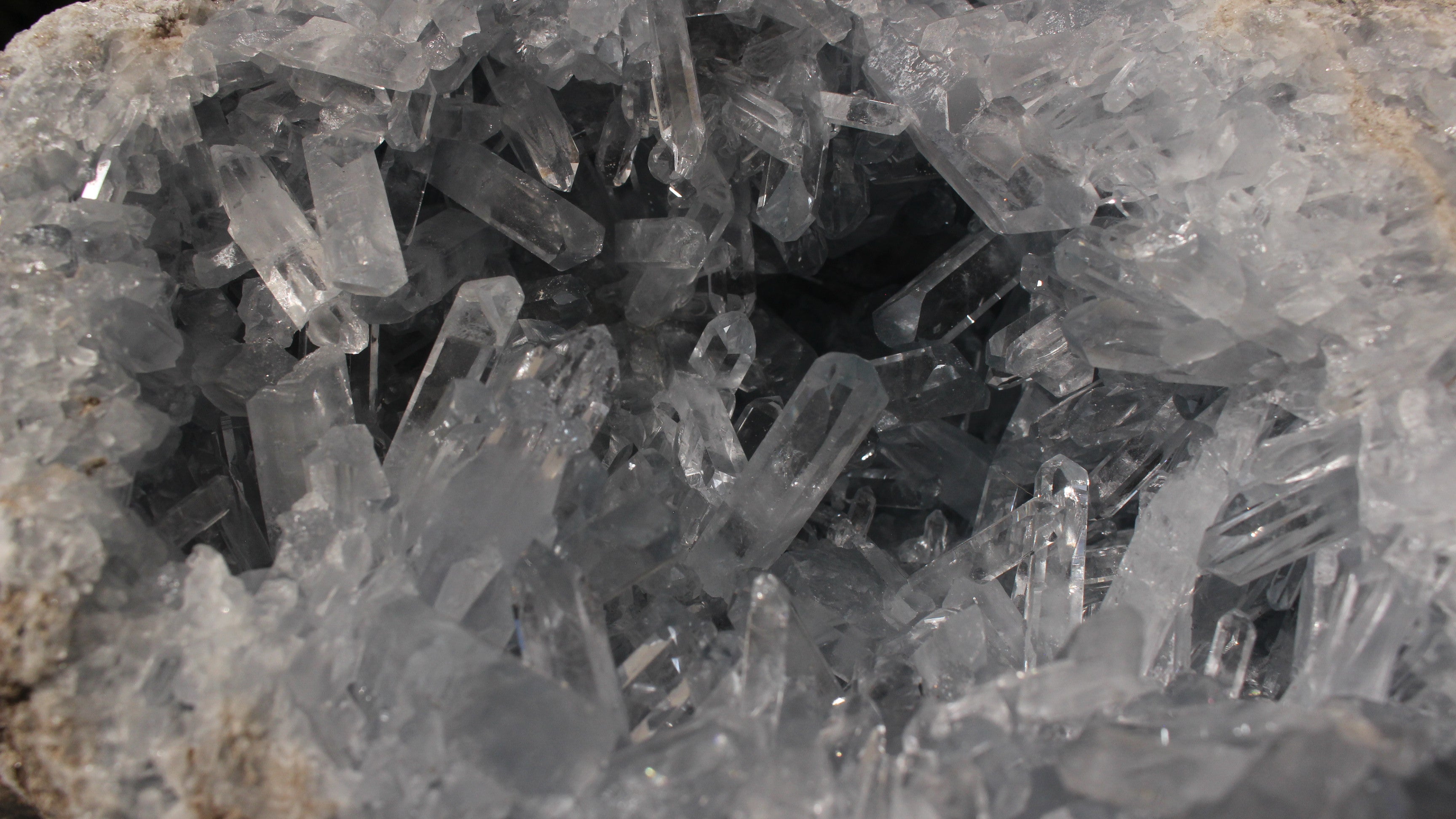 Natural Exquisite XL Acicular Celestite Geode x 1 From Sakoany, Madagascar