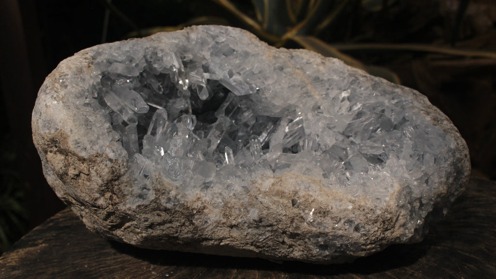 Natural Exquisite XL Acicular Celestite Geode x 1 From Sakoany, Madagascar