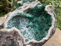 Natural XL Unique Multi-Vug Crystalline and Ball Malachite Specimen x 1 From Mindingi Mine, Cong