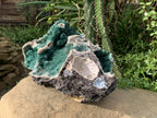 Natural XL Unique Multi-Vug Crystalline and Ball Malachite Specimen x 1 From Mindingi Mine, Cong