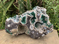 Natural XL Unique Multi-Vug Crystalline and Ball Malachite Specimen x 1 From Mindingi Mine, Cong