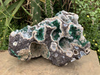 Natural XL Unique Multi-Vug Crystalline and Ball Malachite Specimen x 1 From Mindingi Mine, Cong