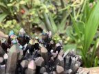 Natural Super Rare "Blacknite Quartz" Iridescent Cluster x 1 From Madagascar