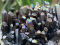 Natural Super Rare "Blacknite Quartz" Iridescent Cluster x 1 From Madagascar