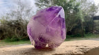 Polished Double-Terminated Window Amethyst Quartz Crystal x 1 From Akansobe, Madagascar