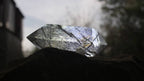Polished Double-Terminated Quartz Crystal with Tourmaline Inclusions x 1 From Madagascar