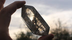 Polished Double-Terminated Quartz Crystal with Tourmaline Inclusions x 1 From Madagascar