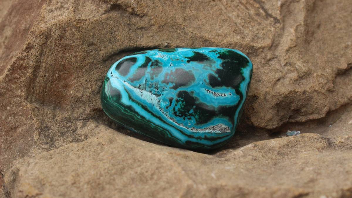 Polished Malacolla Free Form x 1 From Kulukuluku, Congo