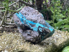 Natural Hemimorphite on Dolomite Specimen x 1 From Lupoto Mine, Congo