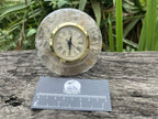 Hand-Made Golden Rutile Quartz Alarm Clock x 1 From Brazil