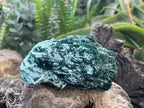 Natural Cabinet Lamellar Crystalline Malachite Pseudomorph Specimen x 1 From Lupoto Mine, Congo