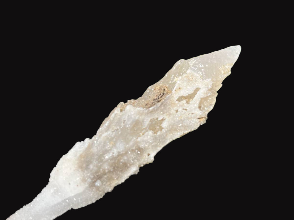Natural Druzy Quartz Coated Spearhead Calcite Pseudomorph Specimen x 1 From Alberts Mountain, Lesotho