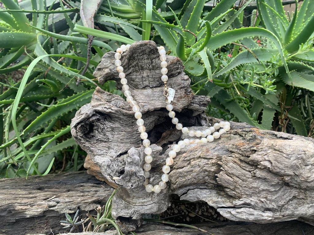 Hand-Made Golden Rutile Bead Necklace - Sold Per Item - From Brazil