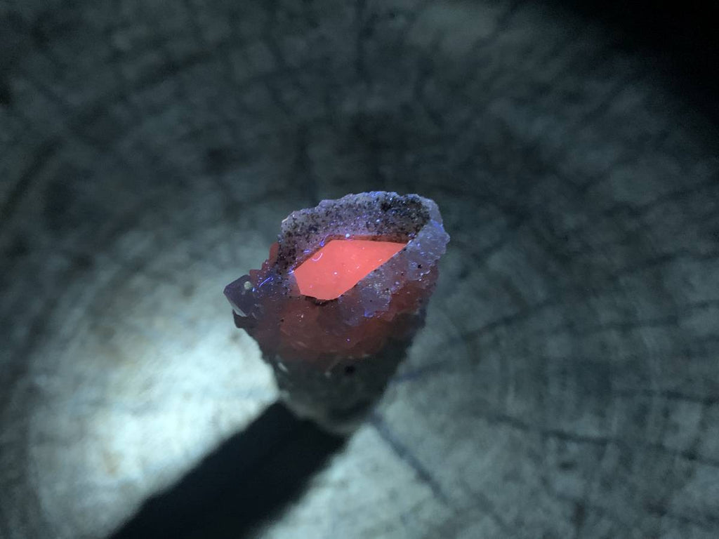 Natural Tabular Druzy Quartz Coated Lamular Calcite Crystal x 1 From Albert's Mountain, Lesotho