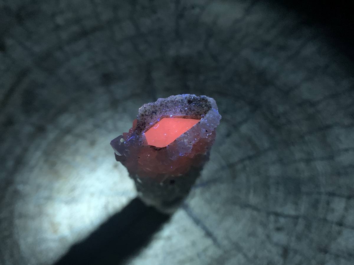 Natural Tabular Druzy Quartz Coated Lamular Calcite Crystal x 1 From Albert's Mountain, Lesotho