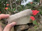 Natural Tabular Druzy Quartz Coated Lamular Calcite Crystal x 1 From Albert's Mountain, Lesotho