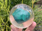 Polished Cobbed Malachite in PVC Resin Spheres x 1 From Congo