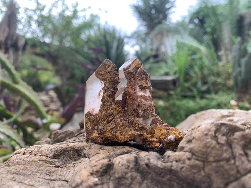 Natural Twin Red Hematoid Quartz Crystal Cluster x 1 From Orange River, South Africa