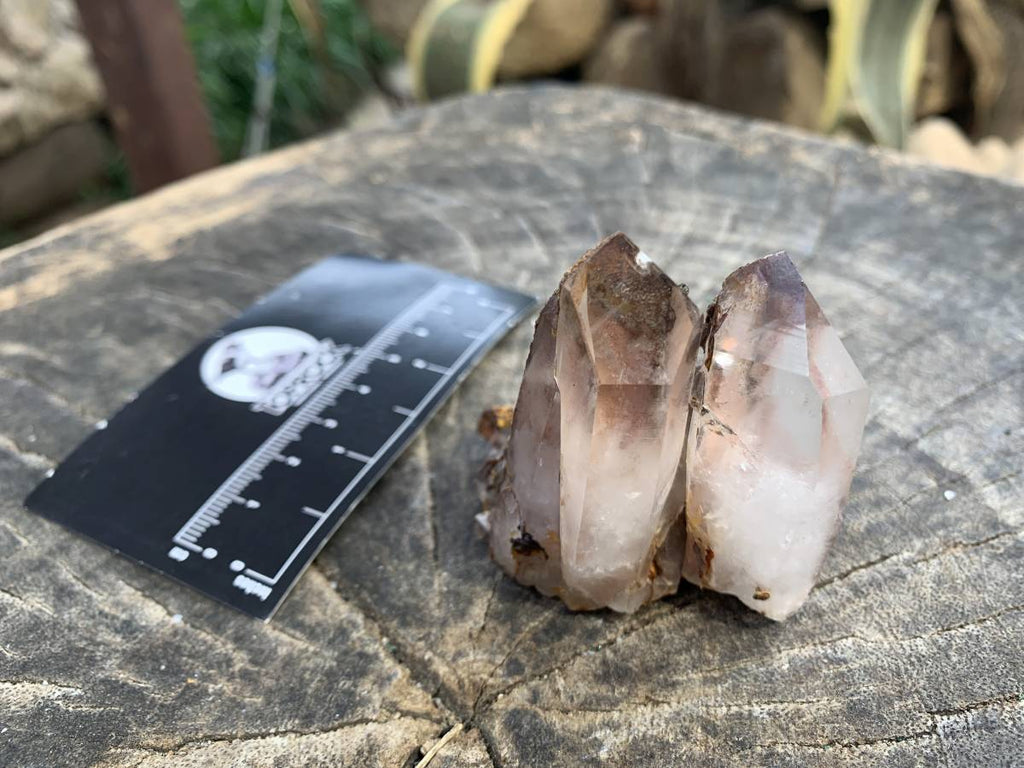 Natural Twin Red Hematoid Quartz Crystal Cluster x 1 From Orange River, South Africa