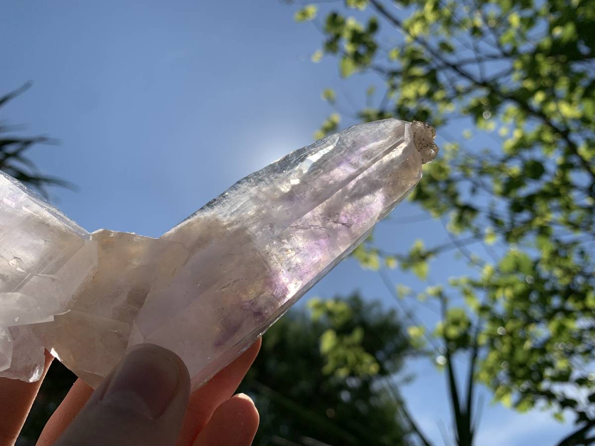 Natural Multi-Terminated L-Shaped Brandberg Amethyst Floater Crystal x 1 From Brandberg, Namibia