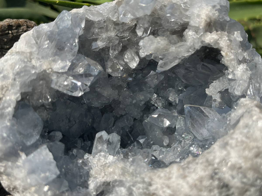 Natural Acicular Celestite Geode x 1 From Sakoany, Madagascar