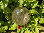 Polished Rainbow-Veiled Clear Quartz Crystal Ball x 1 From Madagascar