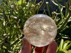 Polished Rainbow-Veiled Clear Quartz Crystal Ball x 1 From Madagascar
