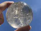 Polished Rainbow-Veiled Clear Quartz Crystal Ball x 1 From Madagascar
