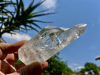 Polished Quadruple-Terminated Clear Quartz Cluster x 1 From Madagascar