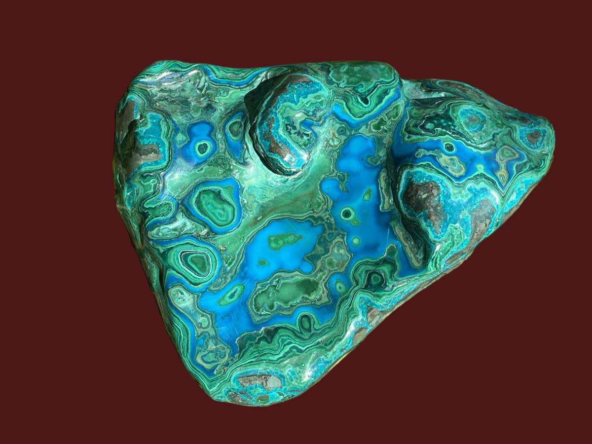 Polished Malacolla Plate x 1 From Kulukuluku, Congo