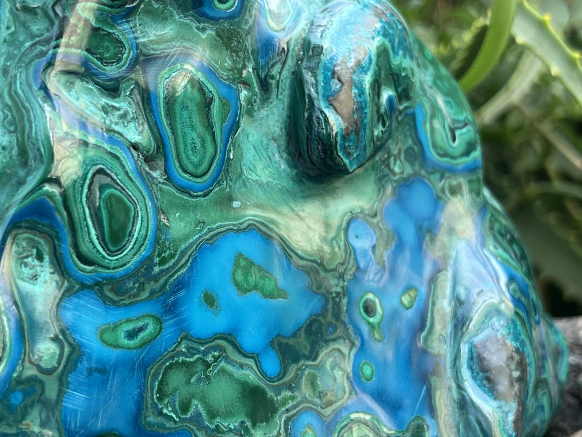 Polished Malacolla Plate x 1 From Kulukuluku, Congo
