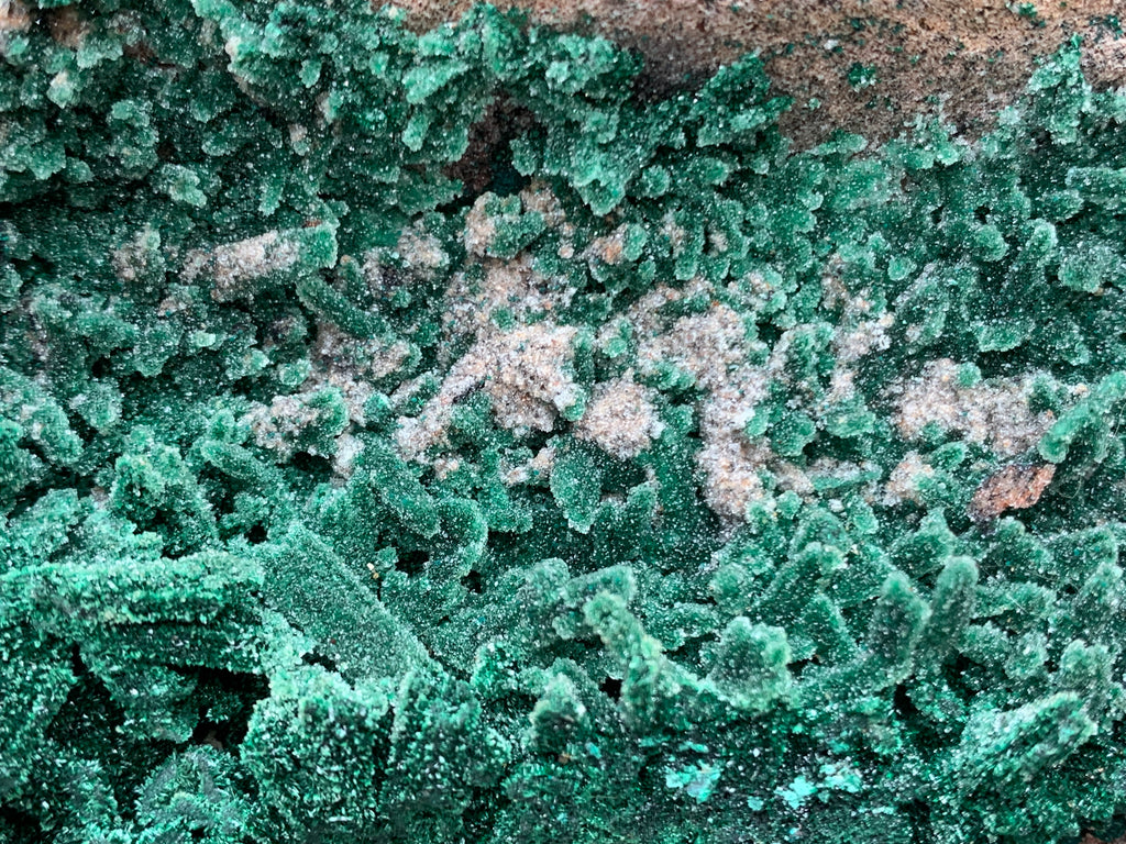 Natural Druzy Coated Stalagmites on Dolomite x 1 From Lupoto Mine, Congo