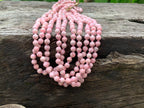 Hand Made Rare Vintage Rhodochrosite Bead Necklace - Sold Per Item - From Argentina