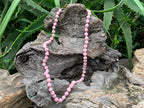 Hand Made Rare Vintage Rhodochrosite Bead Necklace - Sold Per Item - From Argentina
