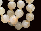 Hand-Made Golden Rutile Beaded Necklace - Sold Per Item - From Brazil