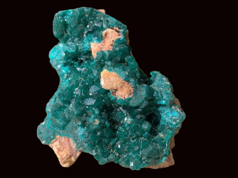 Natural Rare Dioptase Specimen with a Dolomite Matrix x 1 From Likasi, Congo