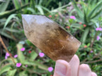 Polished Rare Smokey Citrine Twin Quartz Crystal x 1 From Madagascar