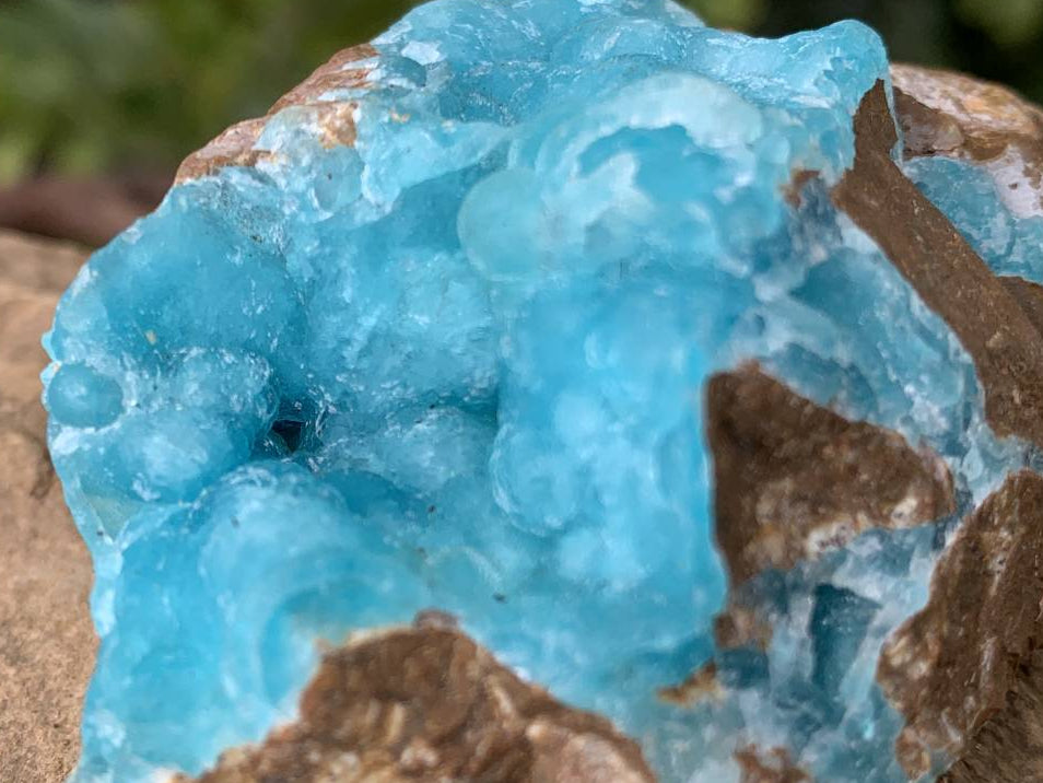 Natural Rare Hemimorphite on Dolomite x 1 From Lupoto Mine, Congo