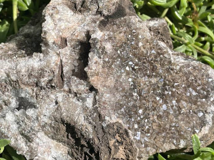 Natural Ball Malachite with Smokey Quartz on Dolomite Matrix Specimen x 1 From Kambove, Congo